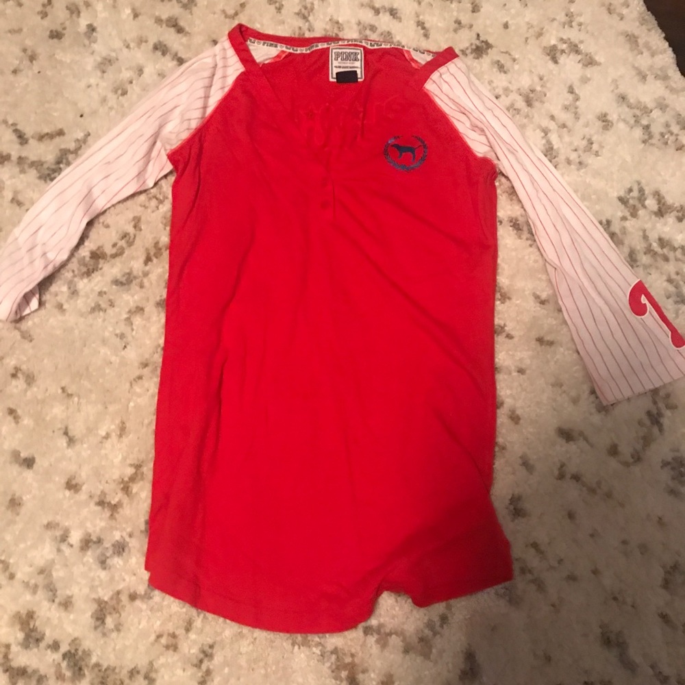 Phillies quarter sleeve shirt